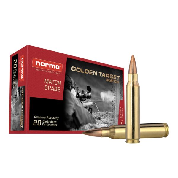 Norma .223 Remington 69gr HPBT Golden Target (GTX) - Image 3