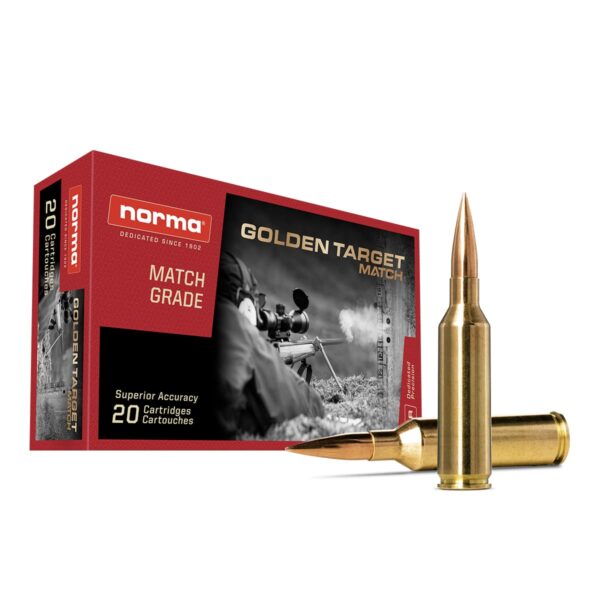 Norma 6.5mm PRC 143gr HPBT Golden Target (GTX)