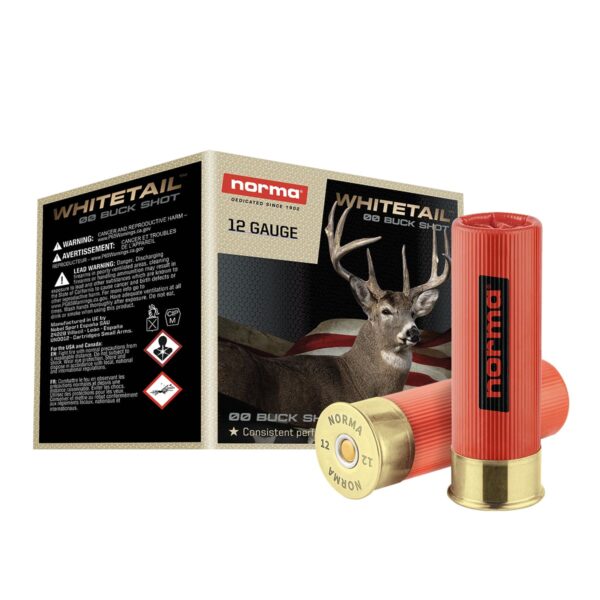 Norma 12ga 2 3/4 in. 00 Buckshot 9 Pellet Whitetail