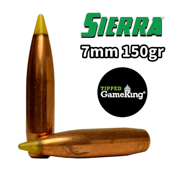 Sierra 7mm (.284") 150gr Tipped Game King Bullets